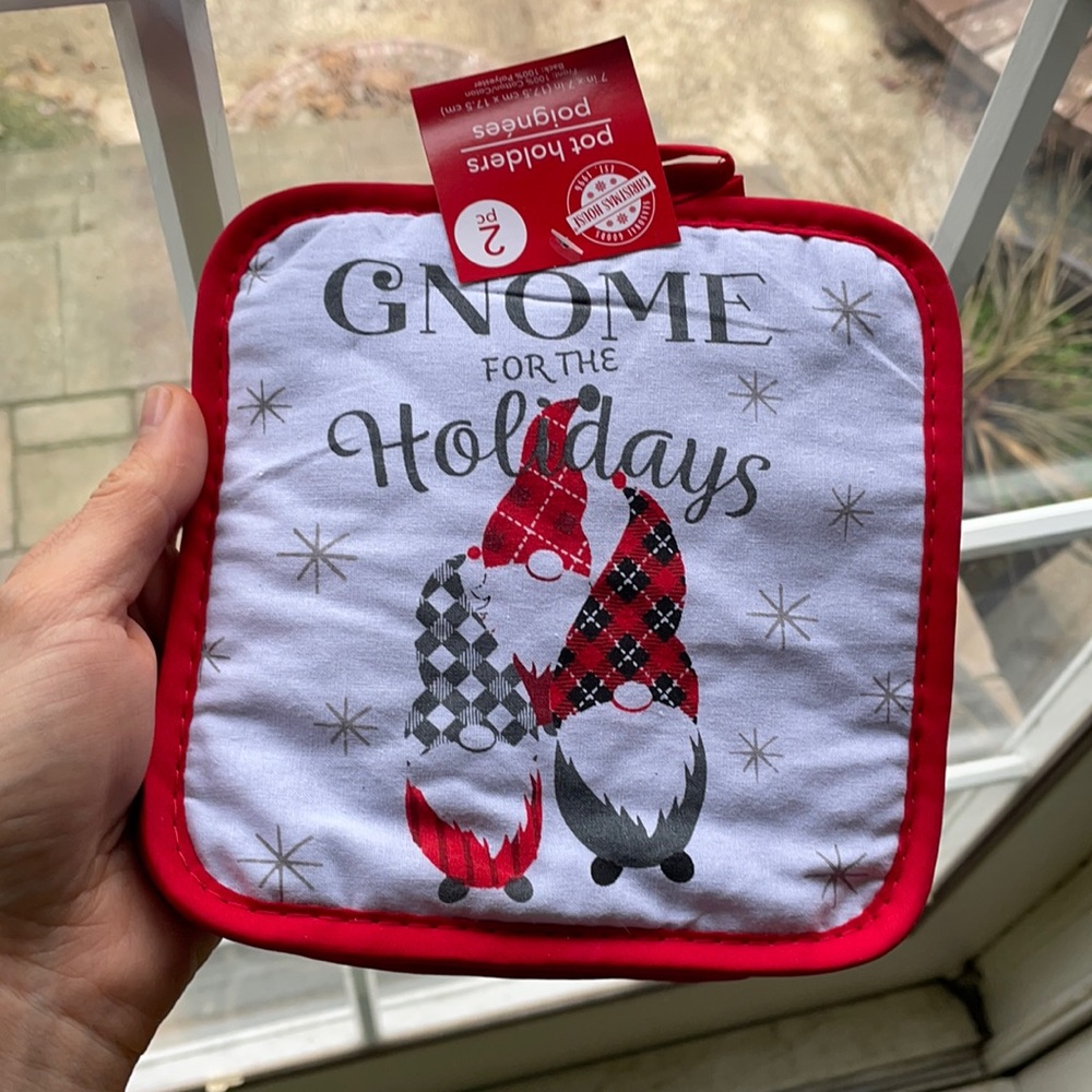 NWT Gnome for the Holidays potholders